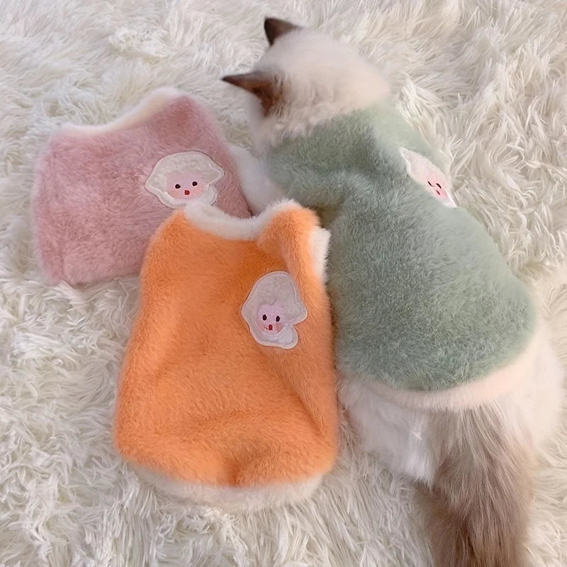 🇫🇷 Vêtements d’hiver pour chatons – Gilets chauds ou rafraîchissants pour petits chats et chiens, accessoires doux et confortables 🇬🇧 Winter Clothes for Kittens – Soft Warm or Cooling Vests for Cats & Small Dogs, Comfortable Pet Apparel