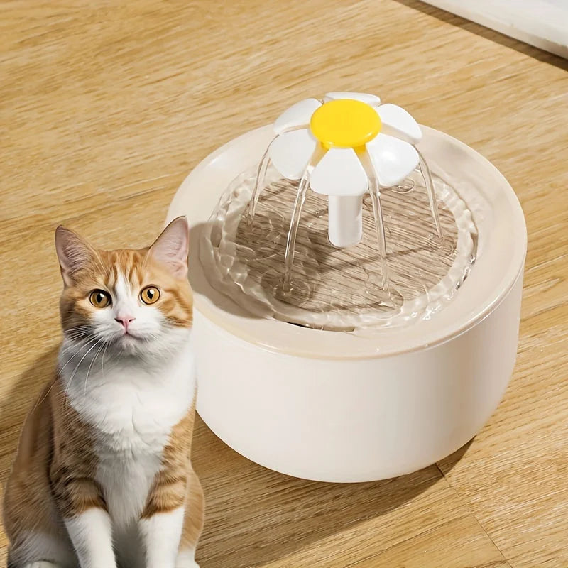 🇫🇷 Fontaine à eau électrique USB 1L pour chat – Distributeur automatique silencieux avec filtre, idéal pour chats et petits animaux. 🇬🇧 USB Electric 1L Pet Water Fountain – Silent automatic drinking dispenser with filter for cats.