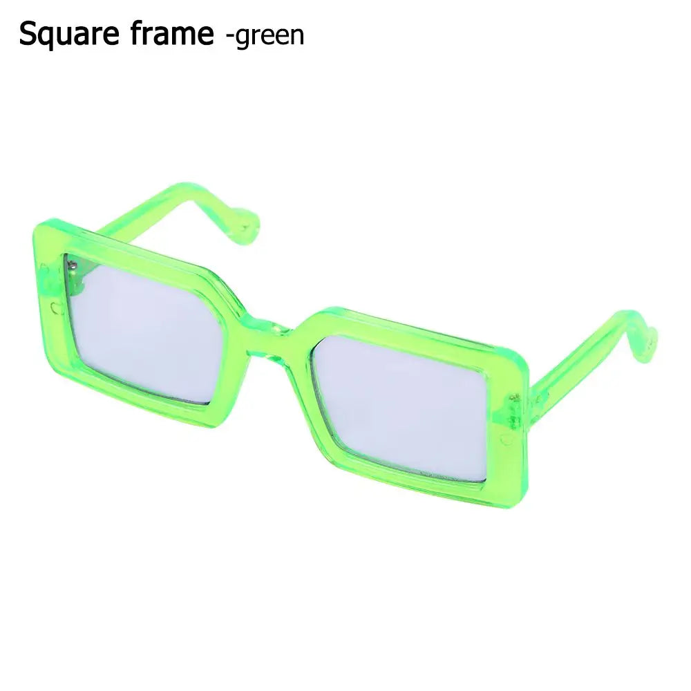 🇫🇷 Lunettes pour animaux – Accessoire photo amusant, lunettes carrées, rondes ou triangulaires pour chats & petits chiens | 🇬🇧 Pet Eyeglasses – Multicolor Square, Round & Triangle Glasses for Cats & Dogs Photo Props