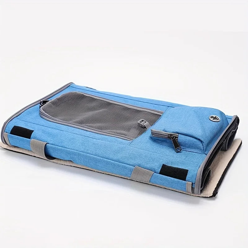 🇫🇷 Sac de transport souple pour chats moyens et grands – Confortable, sécurisé, idéal pour voiture, avion ou vétérinaire 🇬🇧 Soft Pet Carrier for Large & Medium Cats – Comfortable & Safe for Travel, Vet Visits or Car Rides
