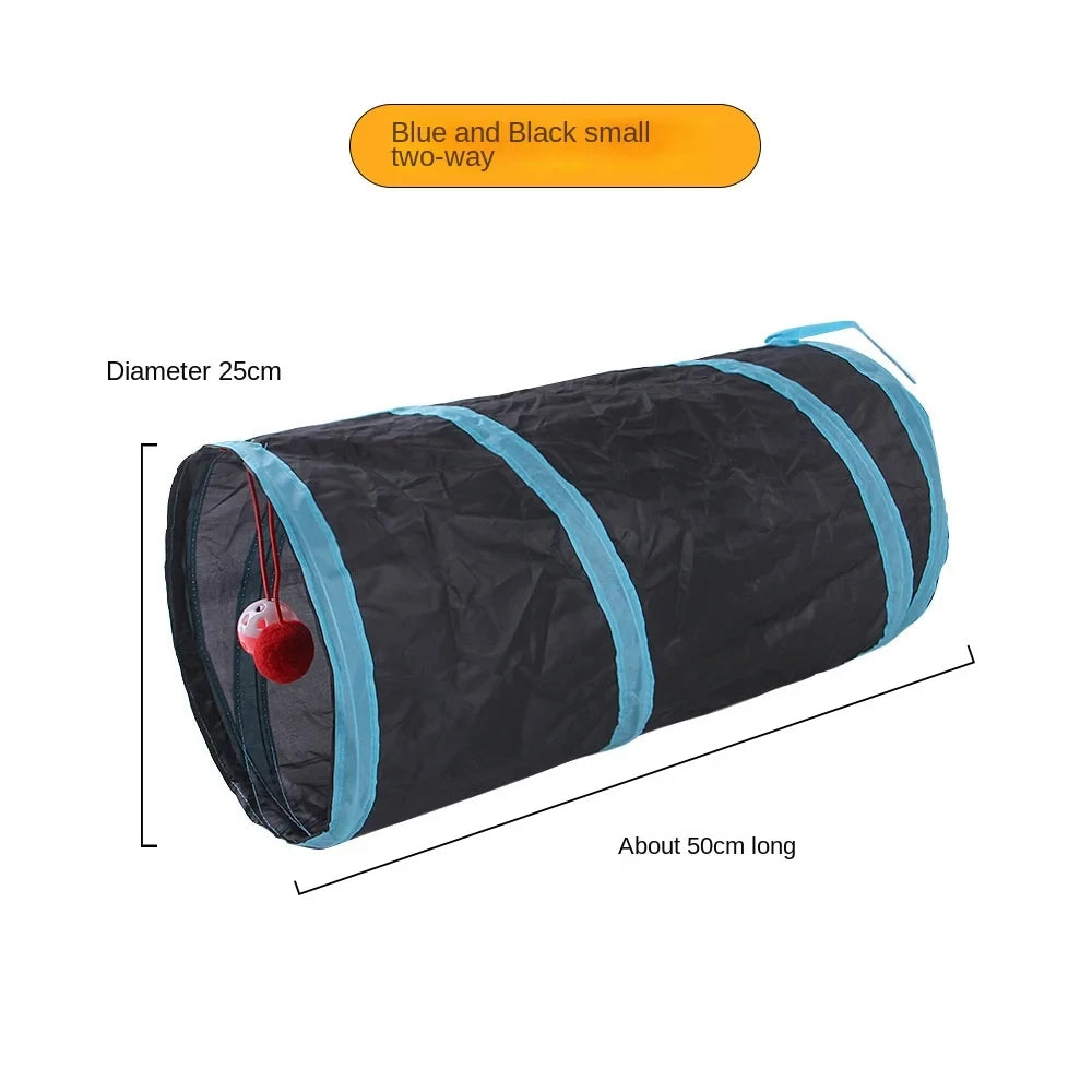 🇫🇷 Tunnel pliable pour chat – jouet interactif d’intérieur, tunnel de jeu respirant avec bruit de papier pour stimuler et amuser votre chat. 🇬🇧 Foldable cat play tunnel – indoor breathable toy with crinkle paper sound for endless fun.