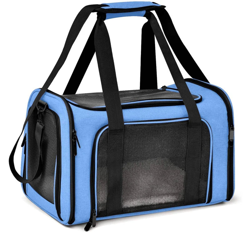 🇫🇷 Sac de transport souple pliable pour chats et petits chiens – Confortable, résistant, idéal pour les déplacements 🇬🇧 Foldable Soft Pet Carrier for Cats & Small Dogs – Comfortable & Durable for Travel