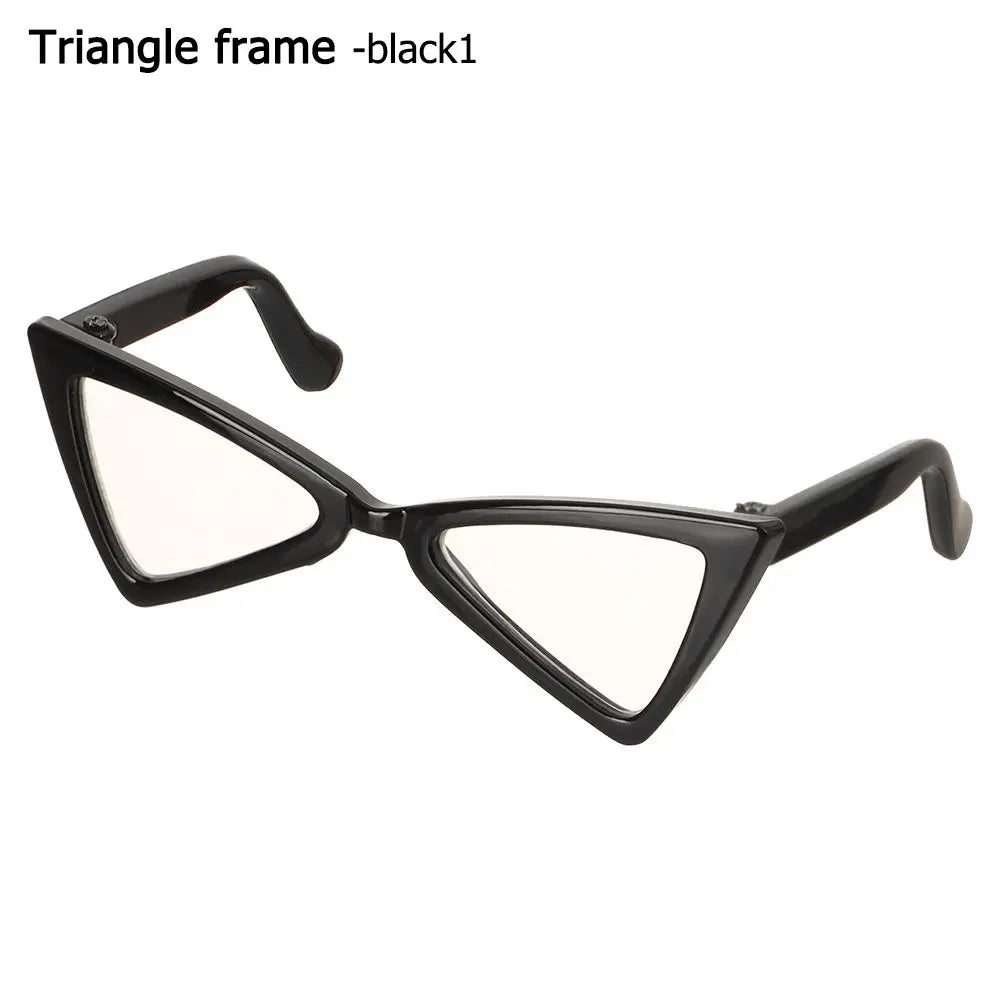 🇫🇷 Lunettes pour animaux – Accessoire photo amusant, lunettes carrées, rondes ou triangulaires pour chats & petits chiens | 🇬🇧 Pet Eyeglasses – Multicolor Square, Round & Triangle Glasses for Cats & Dogs Photo Props