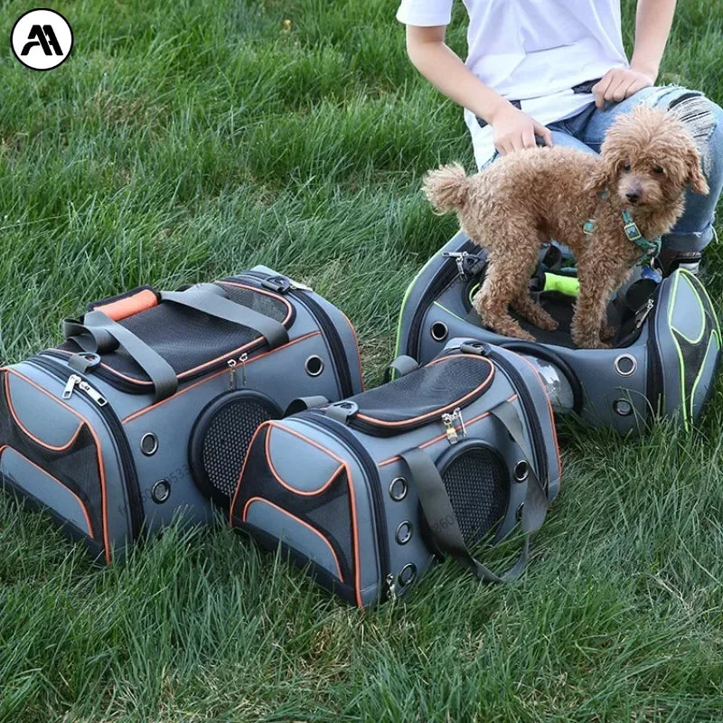 🇫🇷 Sac de transport pour chien et chat – Sac à main ou bandoulière, respirant et grande capacité pour petits animaux  🇬🇧 Dog & Cat Carrier Bag – Breathable crossbody or handbag with large capacity for small pets
