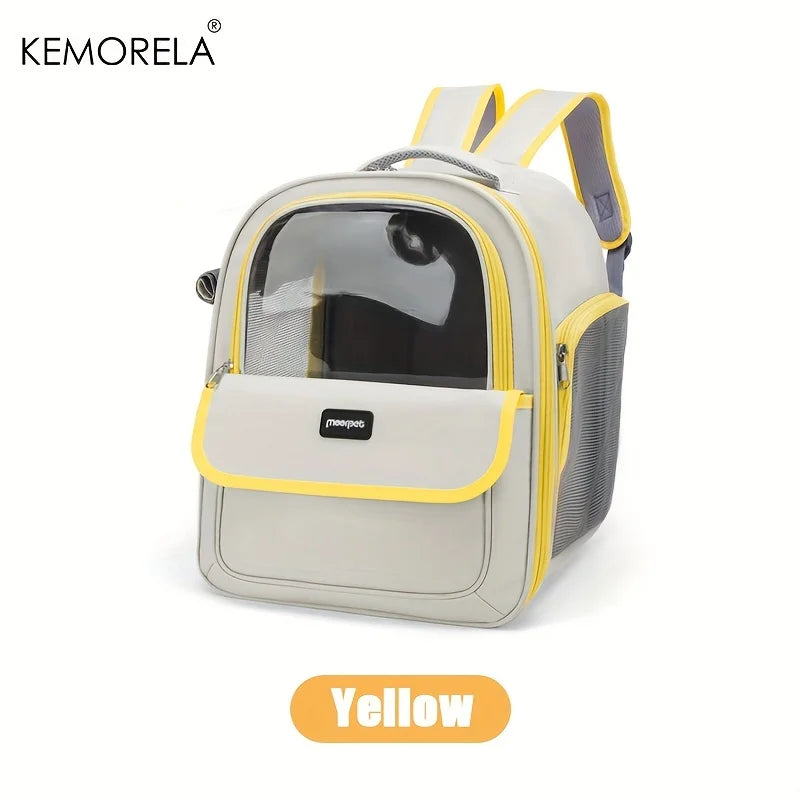 🇫🇷 Sac à dos transparent pour animaux – Capsule rigide respirante pour chats et petits chiens, idéal pour les sorties et voyages 🇬🇧 Transparent Pet Backpack – Breathable Capsule Carrier for Cats & Small Dogs, Perfect for Outdoor Travel