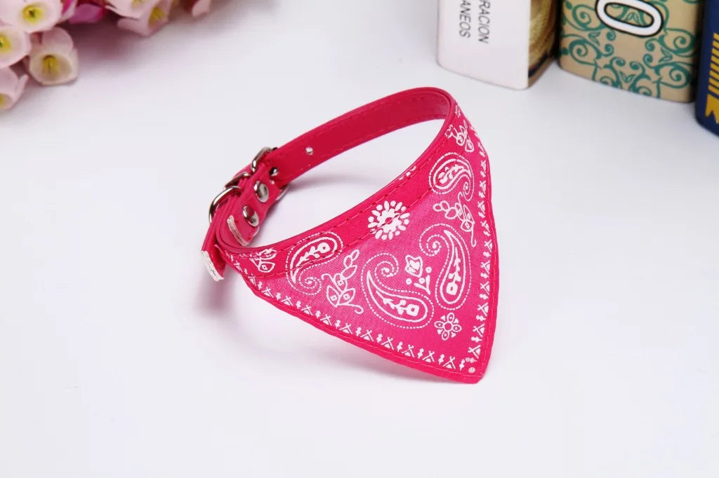🇫🇷 Français : Bandana collier ajustable pour chiens et chats – Polyester doux  🇬🇧 English : Adjustable Pet Bandana Collar – Soft Polyester for Dogs & Cats