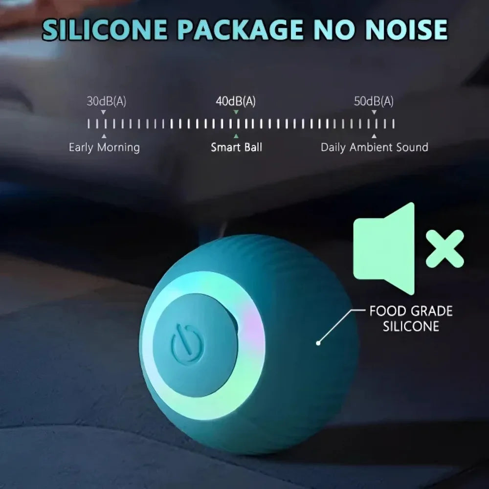 🇫🇷 Balle interactive intelligente pour chat – Jouet électronique automatique, roule toute seule et stimule l’instinct de chasse. 🇬🇧 Smart interactive cat ball – Automatic rolling electronic toy for indoor play & hunting fun.