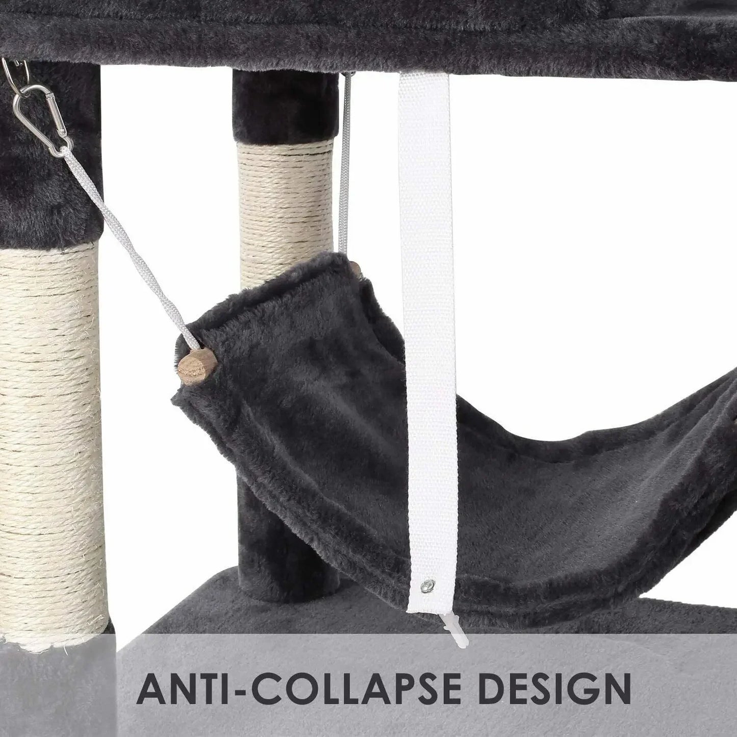 🇫🇷 Français : Arbre à chat 170 cm, tour en peluche avec niches et griffoirs. Parfait pour chats d’intérieur.  🇬🇧 English: 170cm cat tree, plush tower with condos and scratchers. Ideal for indoor cats.