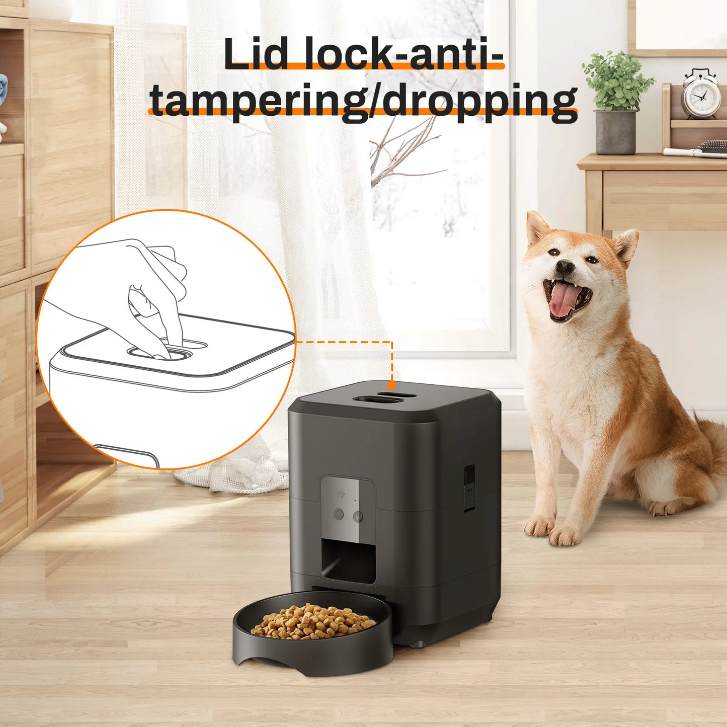 🇫🇷 🍽️ Nourriture programmée et lente – évite les excès ⏱️ Contrôle du temps – pour chiens et chats 🇬🇧 🍽️ Timed & slow feeding – avoids overeating ⏱️ Time control – for cats & dogs