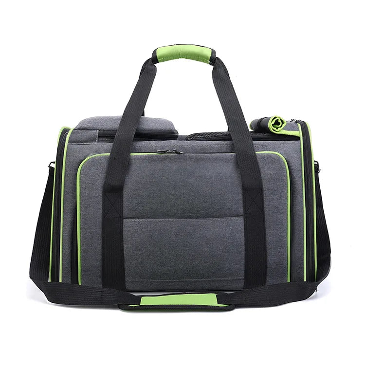 🇫🇷 Sac de transport extensible pour chats et petits chiens – Grande capacité, pliable, respirant, parfait en voiture ou à l’extérieur 🇬🇧 Foldable Expandable Pet Carrier – Large Capacity Cat & Dog Travel Bag, Breathable & Portable for Outdoor/Car Use