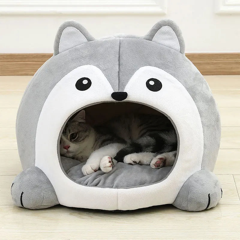 🇫🇷 Lit pour chat ultra doux – Panier maison cosy, coussin canapé, tente ou grotte pour chaton ou petit chien 🇬🇧 Ultra Soft Cat Bed – Cozy Basket, House, Sofa Cushion or Tent Cave for Kittens & Small Dogs