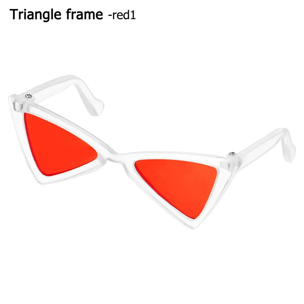 🇫🇷 Lunettes pour animaux – Accessoire photo amusant, lunettes carrées, rondes ou triangulaires pour chats & petits chiens | 🇬🇧 Pet Eyeglasses – Multicolor Square, Round & Triangle Glasses for Cats & Dogs Photo Props